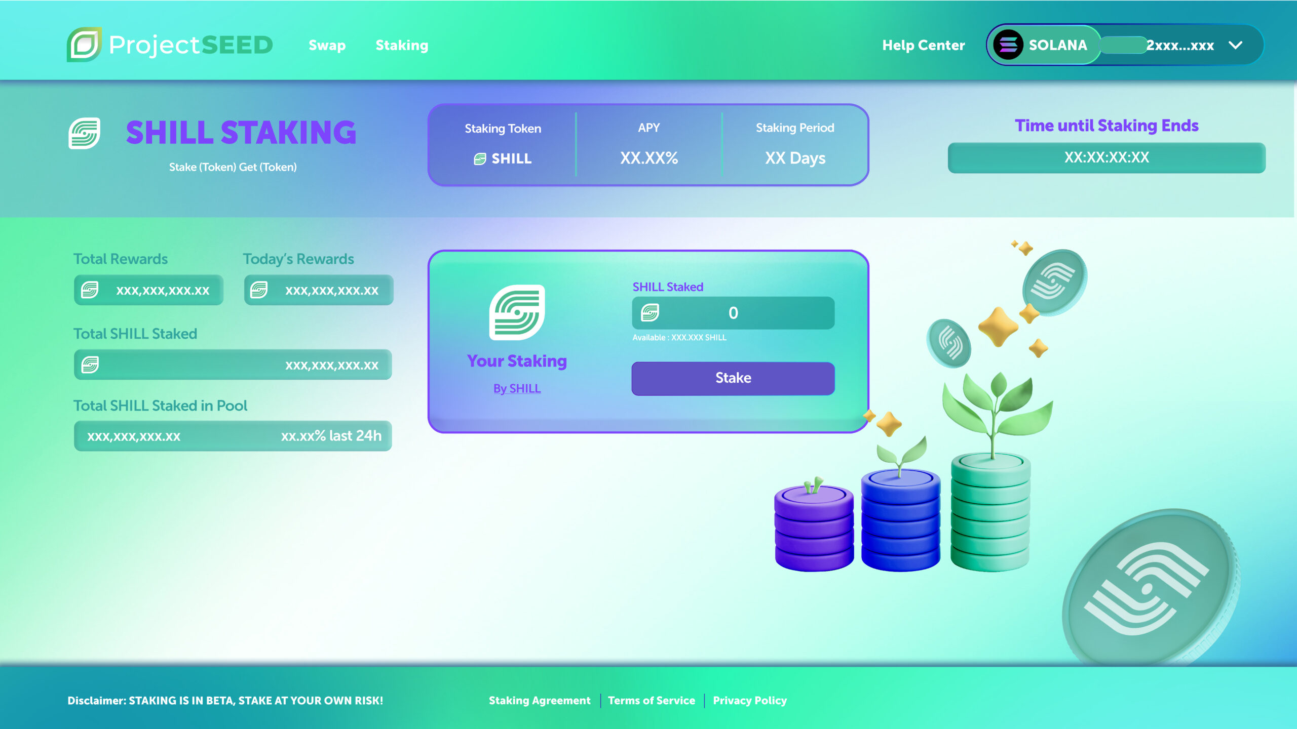 smoke and flare Crypto Staking Platform 2