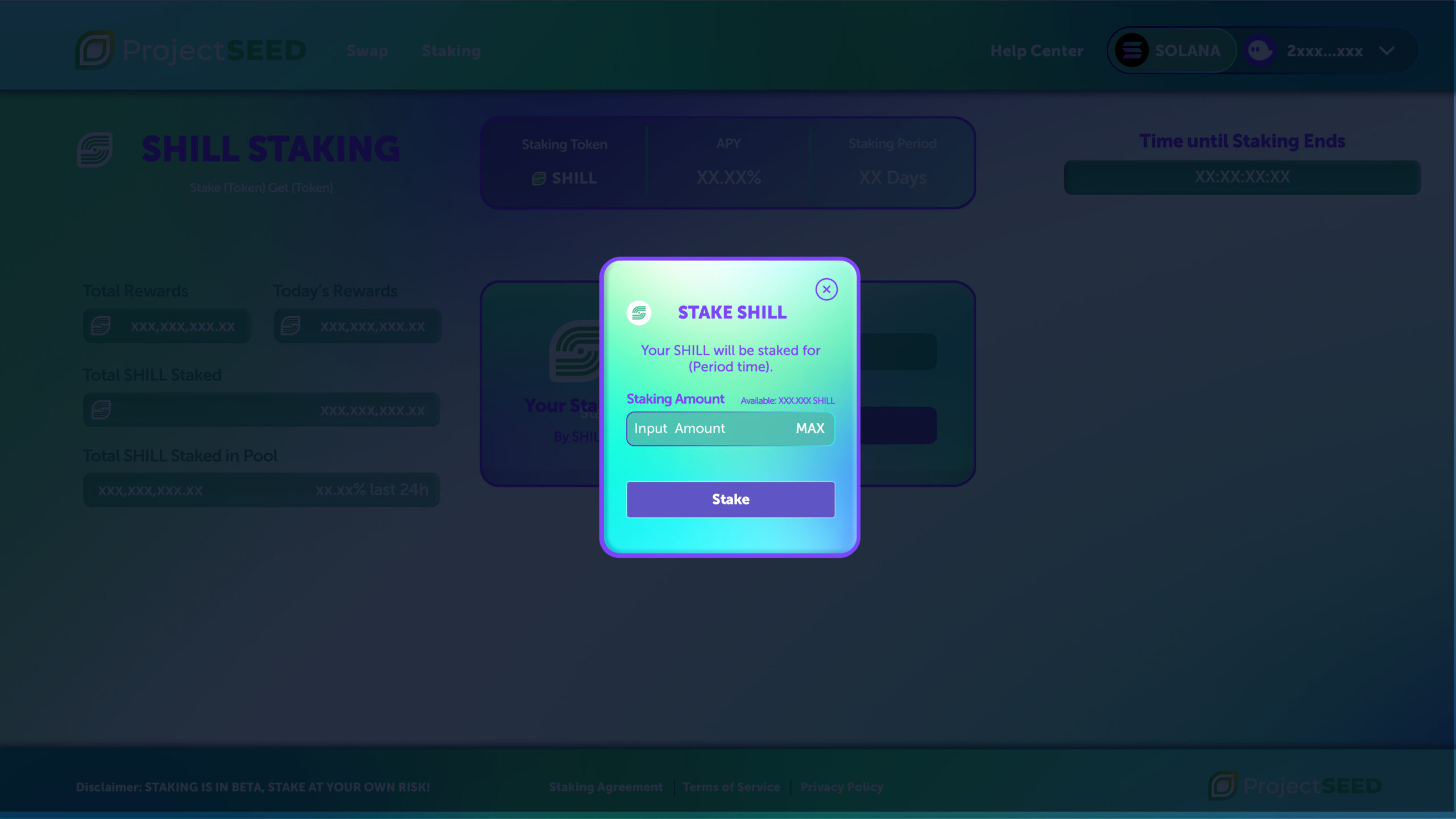 smoke and flare Crypto Staking Platform 3