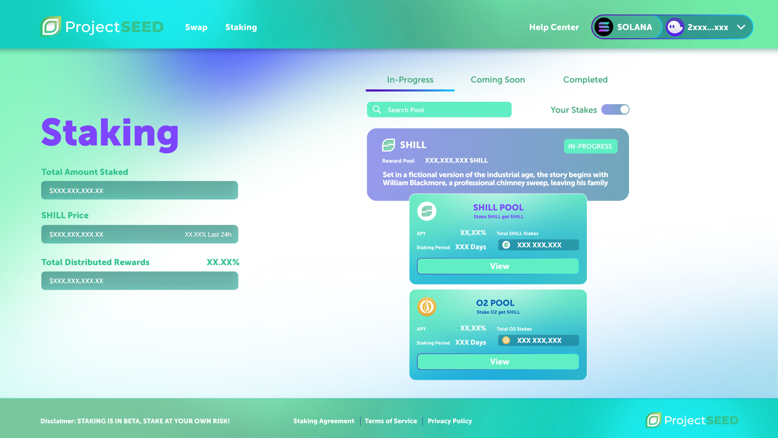 smoke and flare Crypto Staking Platform 4