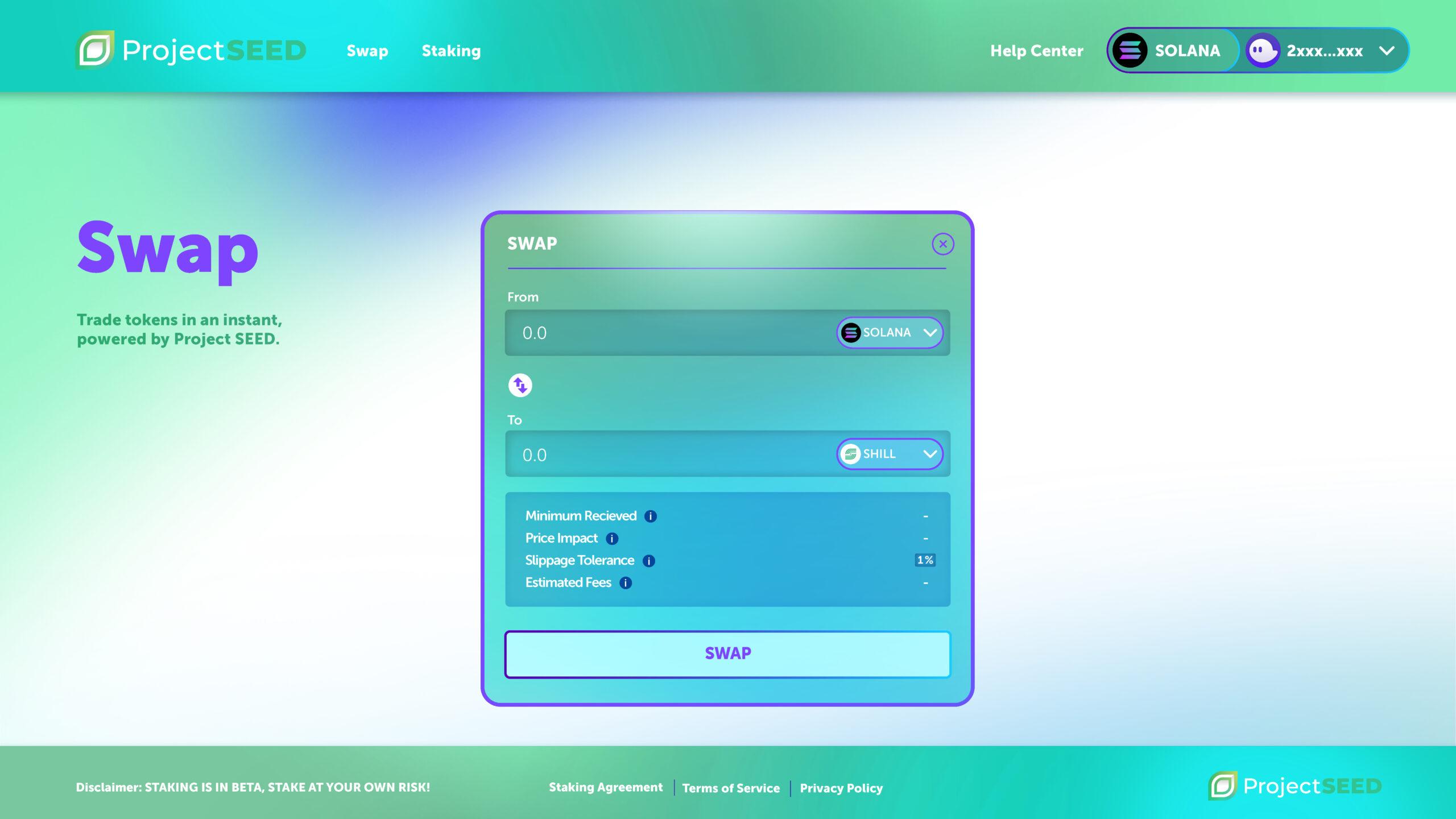 smoke and flare Crypto Staking Platform 6